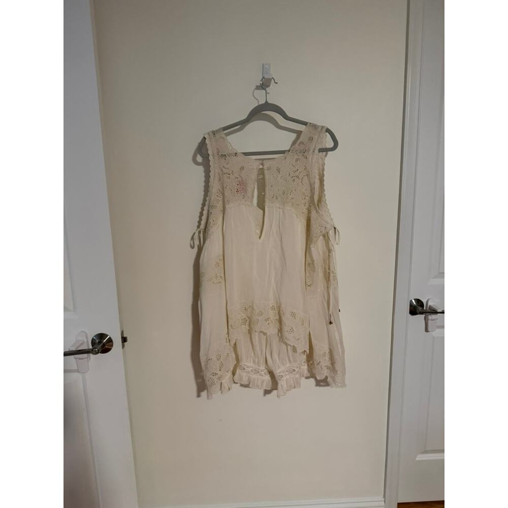 Free People Eye Catcher Bloomsie Romper, NWT, White, Size S - Picture 4 of 4